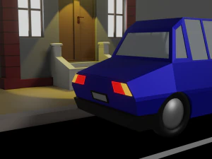 Cartoon Building 3D Model