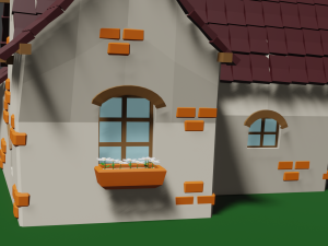 Cartoon Little House 3Dモデル