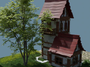 Fantasy Townhouse 3D Model