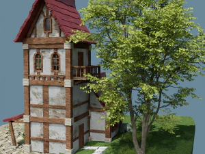 Fantasy Townhouse 3D Model