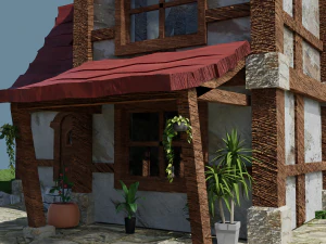 Fantasy Townhouse 3D Model