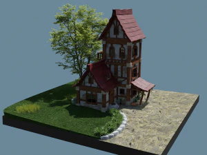 Fantasy Townhouse 3D Model