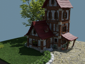 Fantasy Townhouse 3D मॉडल