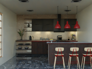 Modern Kitchen Modelo 3D