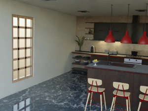 Modern Kitchen 3D Model