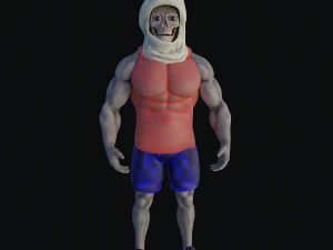 Strong Skull Model 3D 3D Model