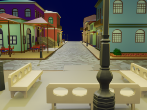 Pack Historical City Assets Blend FBX OBJ 3D Model