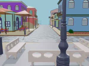Pack Historical City Assets Blend FBX OBJ 3D Model