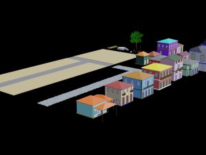 Pack Historical City Assets Blend FBX OBJ 3D Model
