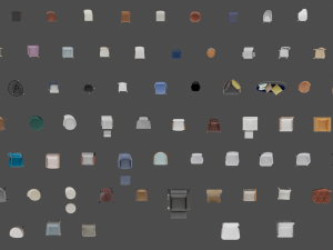 Assets Chairs Model 3D Blend FBX OBJ 3D Model