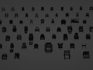 Assets Chairs Model 3D Blend FBX OBJ 3D Model