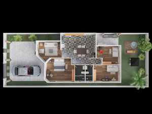 3D Plan Floor House 3D Model