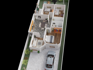 3D Plan Floor House 3D Model