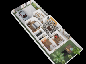 3D Plan Floor House 3D Model