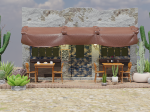 Mexican Coffee Shop 3D Modelo 3D