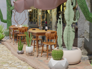 Mexican Coffee Shop 3D Modelo 3D