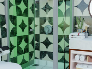 Isometric Bathroom Low poly Blend FBX OBJ 3D Model