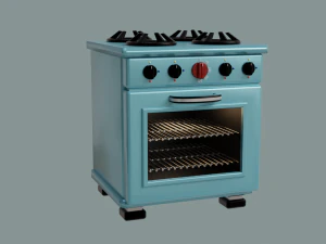 Kitchen Appliances OBJ FBX 3D Model