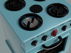 Kitchen Appliances OBJ FBX 3D Model