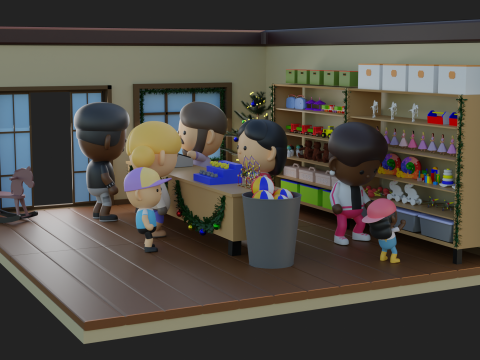 Chistmas Toy Store Low Poly Modelo 3D