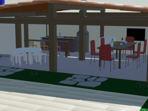 Country House Low Poly 3D-Modell