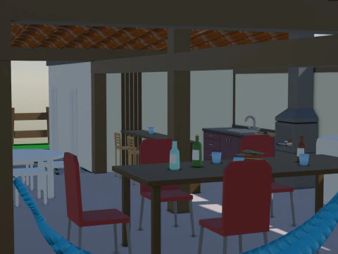 Country House Low Poly 3D Model