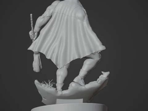Myghtor Fantasy Warrior 3D Printable Figure in Parts 4artes3d 3D Print Model