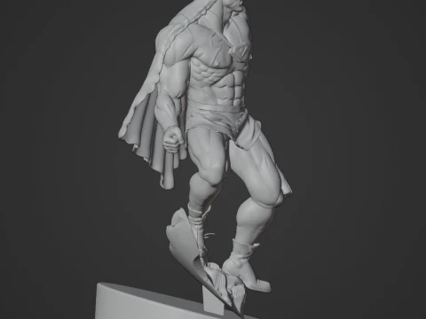 Myghtor Fantasy Warrior 3D Printable Figure in Parts 4artes3d 3D Print Model