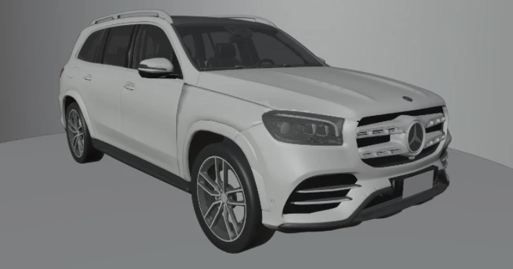 mercedes 3D Model .c4d .max .obj .3ds .fbx .stl .blend