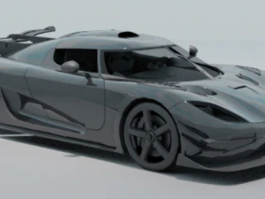 아제라 스포츠카 3D 모델