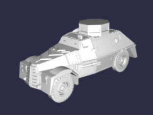 police armored car 3D Модель