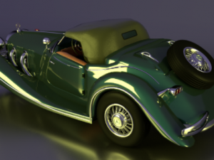 classic car mercedes roadster 3d 3D मॉडल