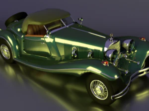 클래식 자동차 메르세데스 로드스터 3D 모델 3D 모델