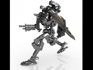 combat robot 3D Model
