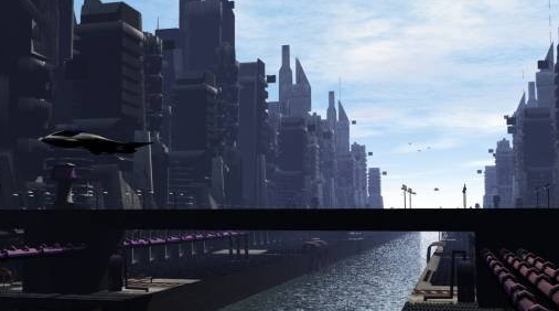 fantasy city center Model 3D .c4d .max .obj .3ds .fbx .stl .blend 