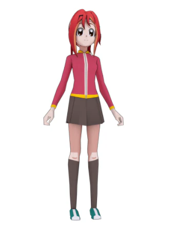 anime character 3D Model .c4d .max .obj .3ds .fbx .stl .blend 