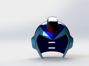 megaman helment 3D 模型