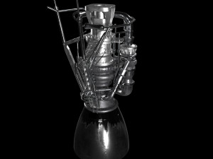 spacex raptor engine Modelo 3D