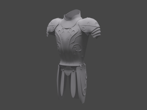 high poly serpent warrior 3D Model