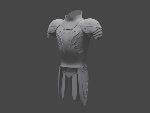 하이 폴리 뱀 전사 3D 모델