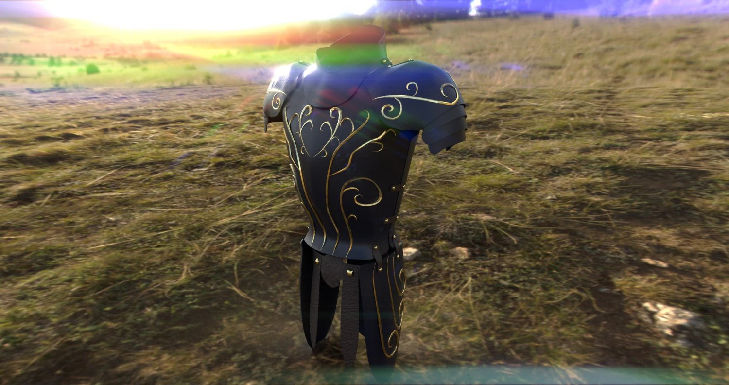 fantasy armor 3D Model .c4d .max .obj .3ds .fbx .stl .blend 