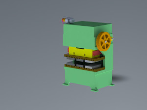 50ton progressive power press Model 3D