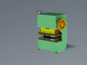 50ton progressive power press 3D Model