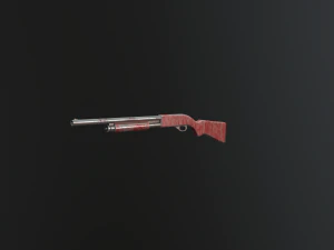 fucile rosso Modello 3D