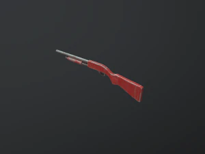 fucile rosso Modello 3D