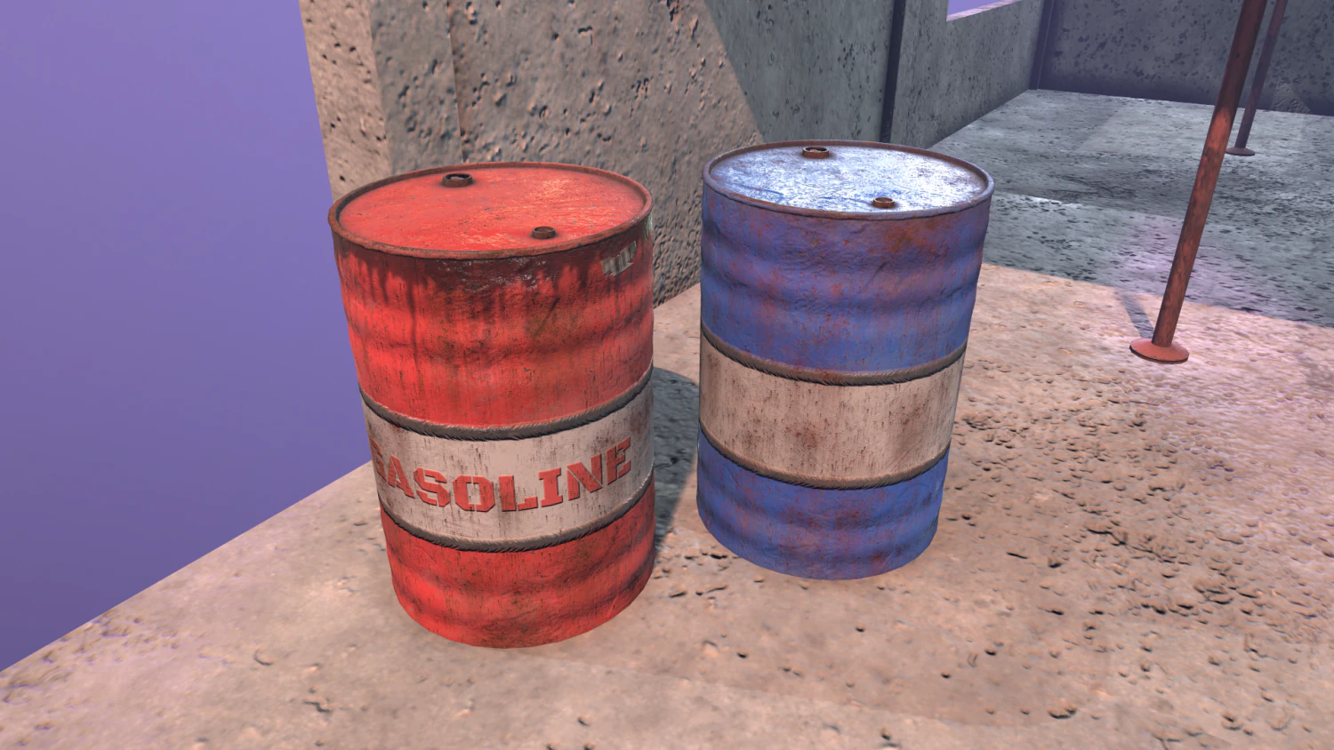 barrels 3D Model .c4d .max .obj .3ds .fbx .stl .blend