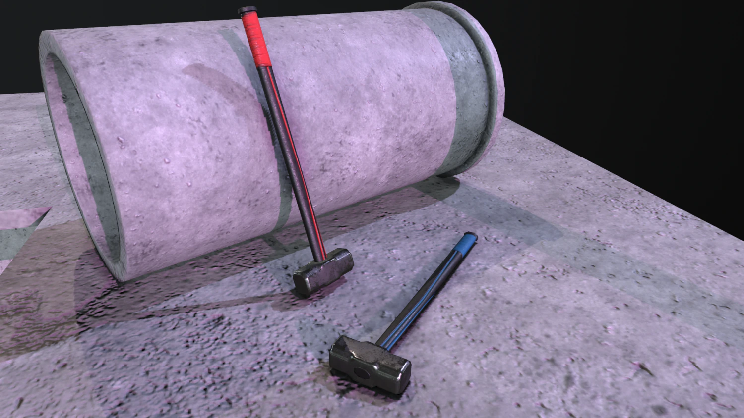 construction hammer 3D Model .c4d .max .obj .3ds .fbx .stl .blend