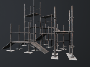 construction scaffolding 3D Model