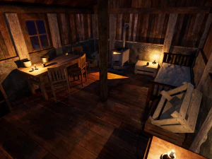 modular huts asset 3D Model
