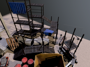 full set construction site Modelo 3D